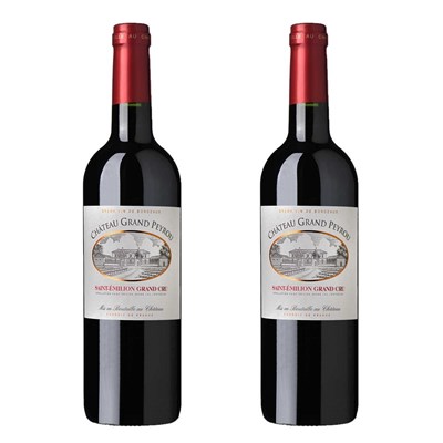 Chateau Grand Peyrou Grand Cru St Emilion 75cl Red Wine Twin Set